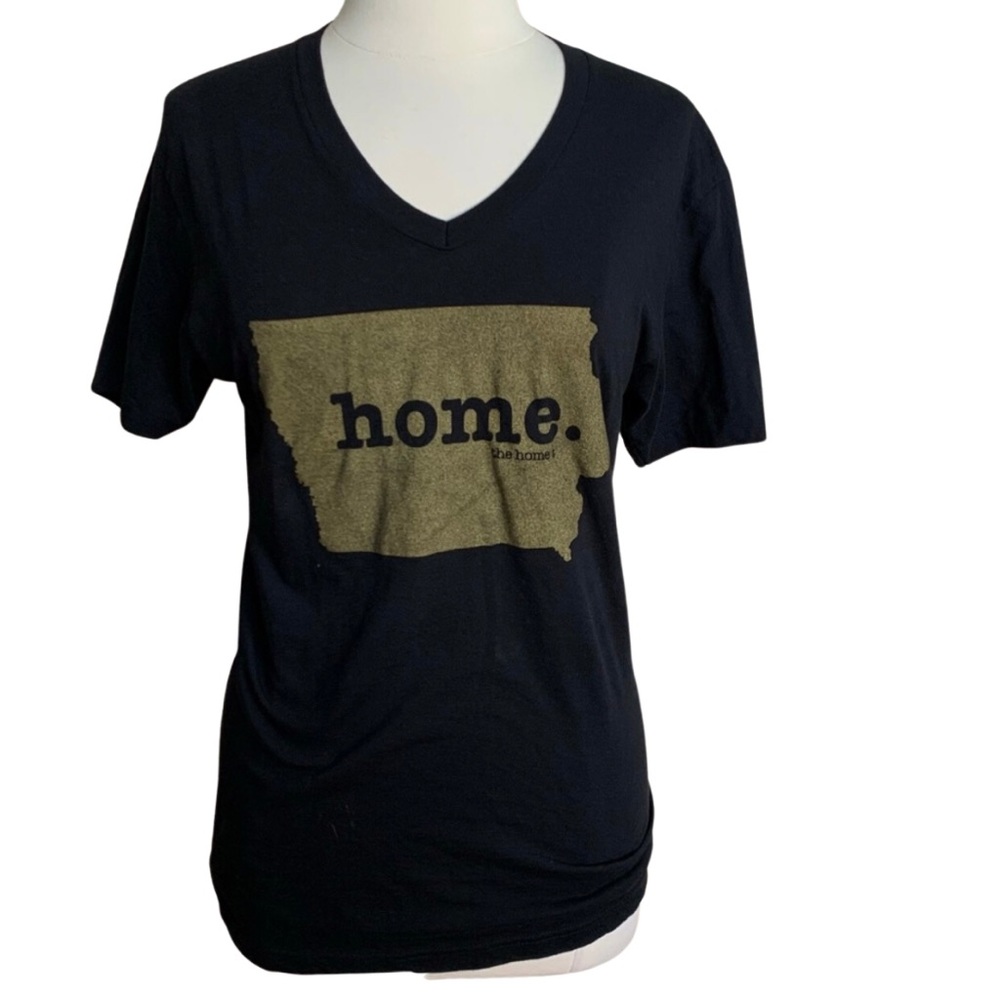 THE HOME T Iowa Tee Size Medium Black